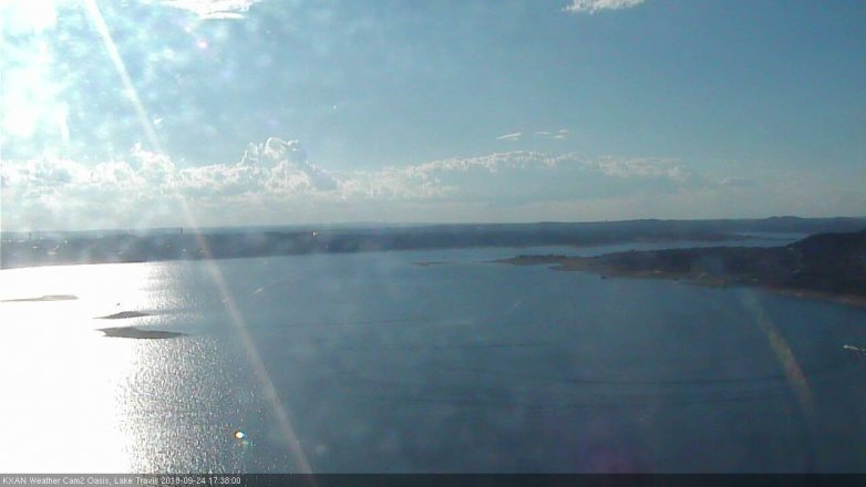 Lake Travis webcam, September 24, 2018 4:40 PM CT