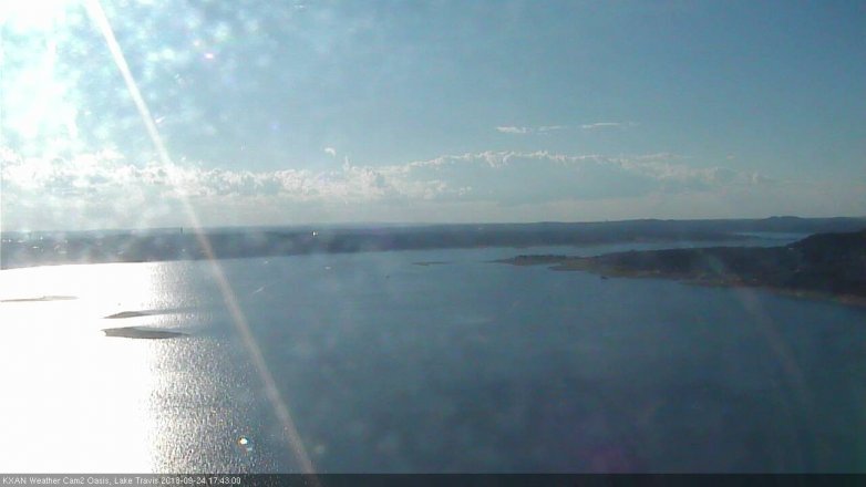 Lake Travis webcam, September 24, 2018 4:45 PM CT