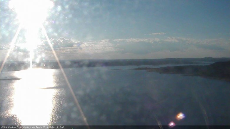 Lake Travis webcam, September 24, 2018 5:20 PM CT