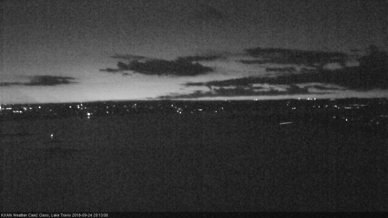 Lake Travis webcam, September 24, 2018 7:15 PM CT