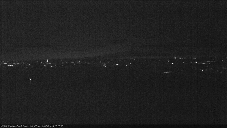 Lake Travis webcam, September 24, 2018 7:30 PM CT
