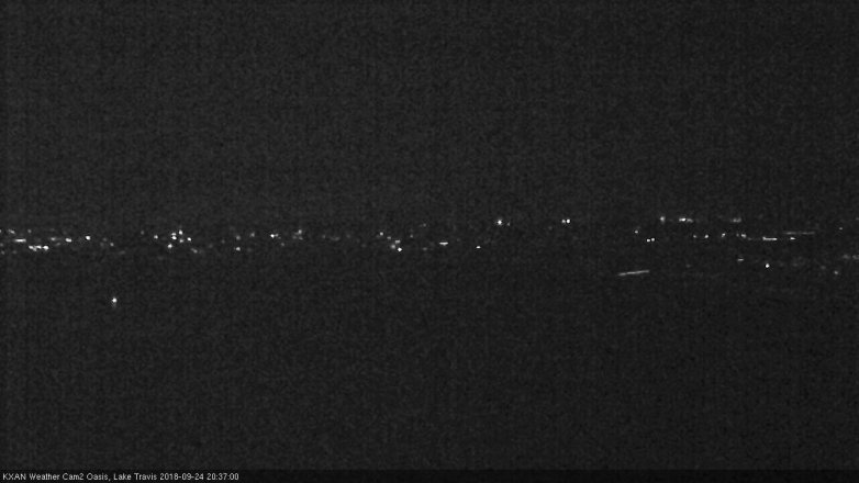 Lake Travis webcam, September 24, 2018 7:40 PM CT