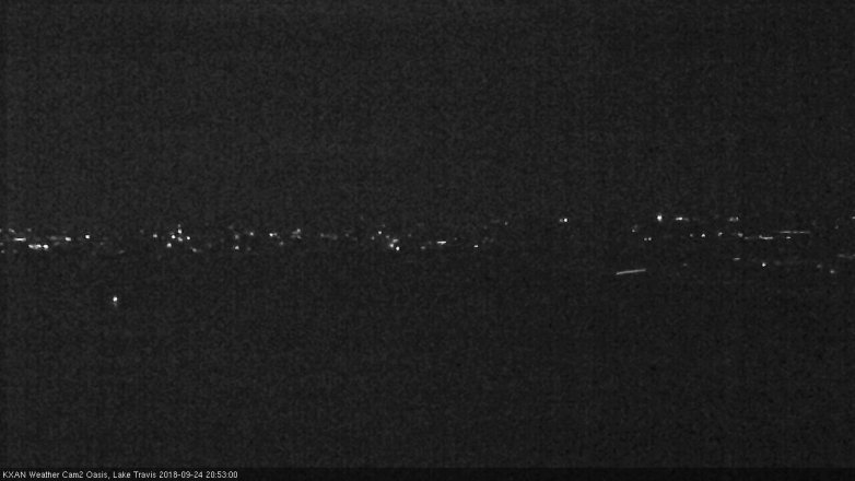 Lake Travis webcam, September 24, 2018 7:55 PM CT