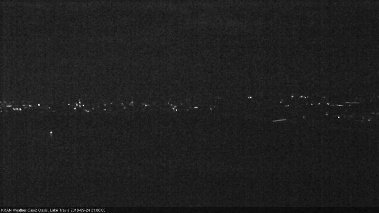 Lake Travis webcam, September 24, 2018 8:10 PM CT