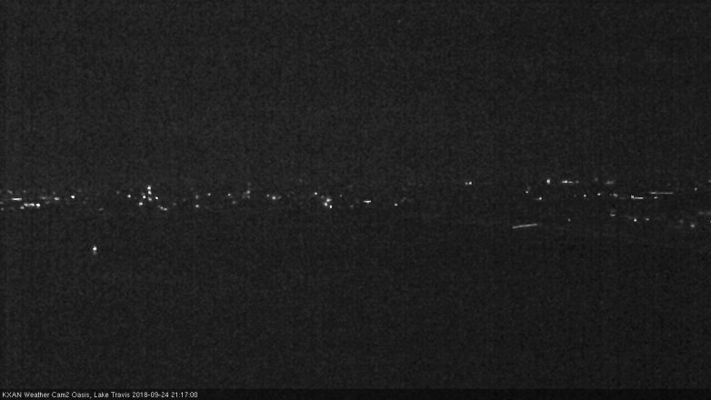 Lake Travis webcam, September 24, 2018 8:20 PM CT