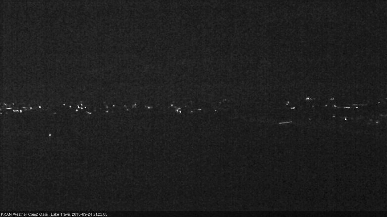 Lake Travis webcam, September 24, 2018 8:25 PM CT