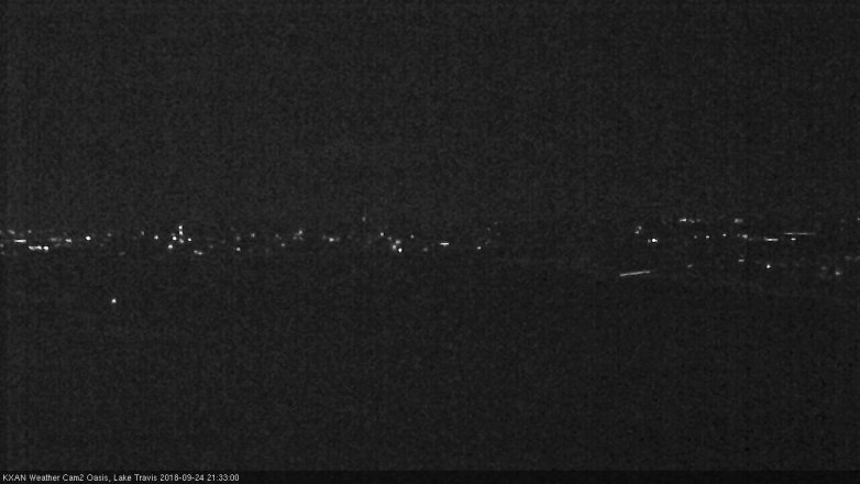 Lake Travis webcam, September 24, 2018 8:35 PM CT
