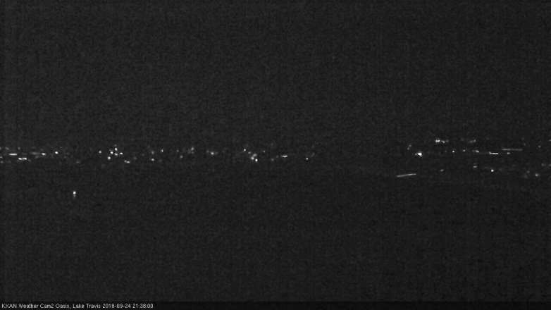 Lake Travis webcam, September 24, 2018 8:40 PM CT