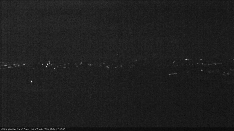 Lake Travis webcam, September 24, 2018 9:35 PM CT