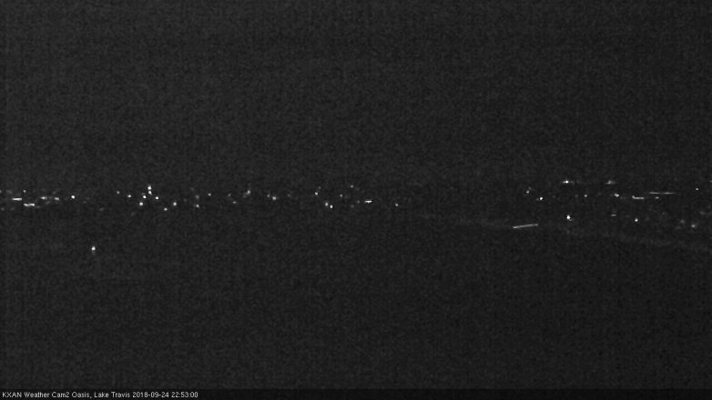Lake Travis webcam, September 24, 2018 9:55 PM CT