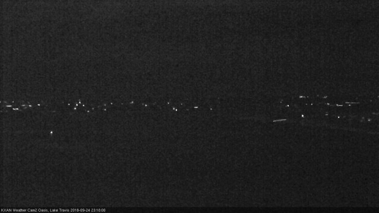 Lake Travis webcam, September 24, 2018 10:20 PM CT