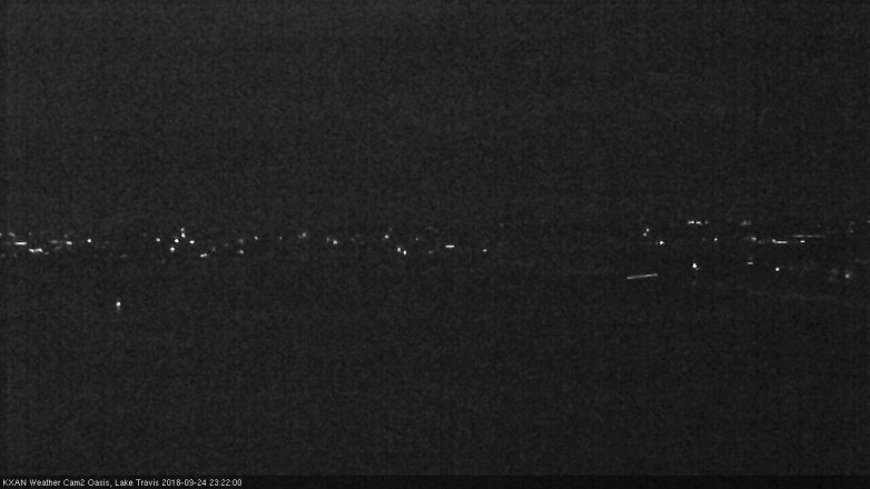 Lake Travis webcam, September 24, 2018 10:25 PM CT