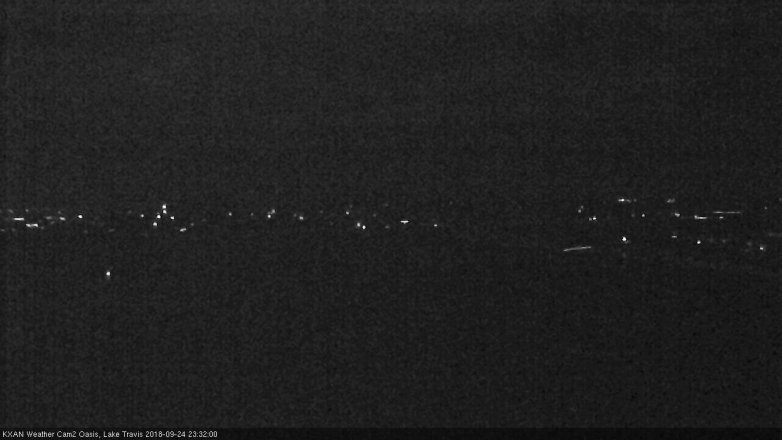Lake Travis webcam, September 24, 2018 10:35 PM CT