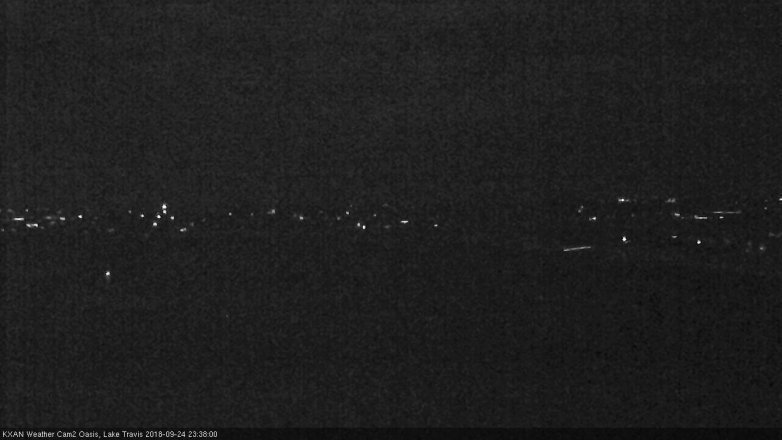 Lake Travis webcam, September 24, 2018 10:40 PM CT
