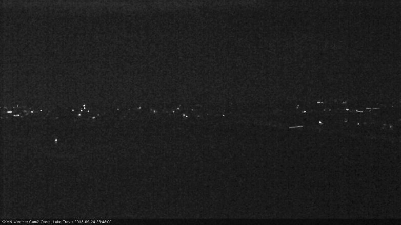 Lake Travis webcam, September 24, 2018 10:50 PM CT