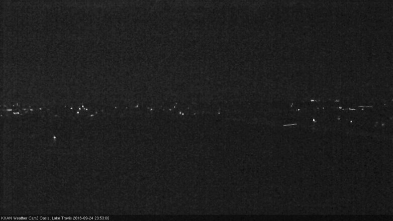 Lake Travis webcam, September 24, 2018 10:55 PM CT