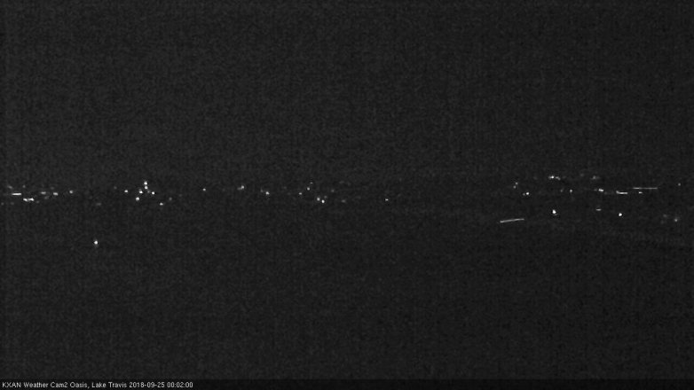 Lake Travis webcam, September 24, 2018 11:05 PM CT