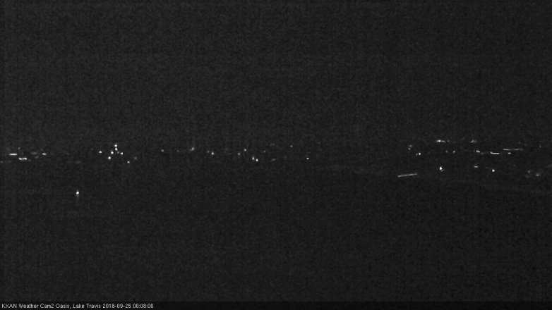 Lake Travis webcam, September 24, 2018 11:10 PM CT