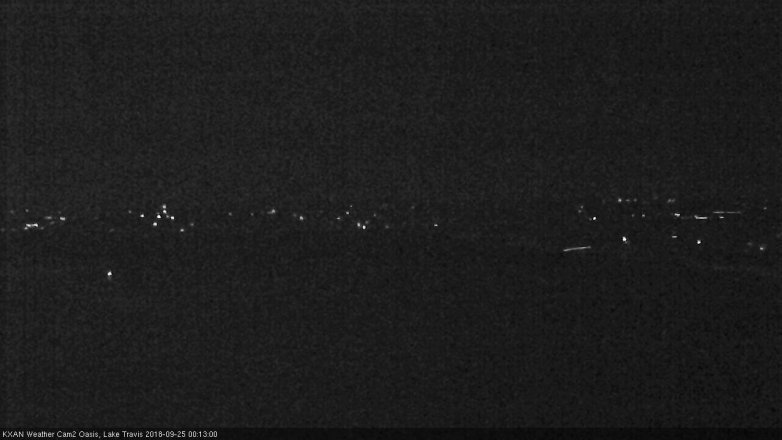Lake Travis webcam, September 24, 2018 11:15 PM CT