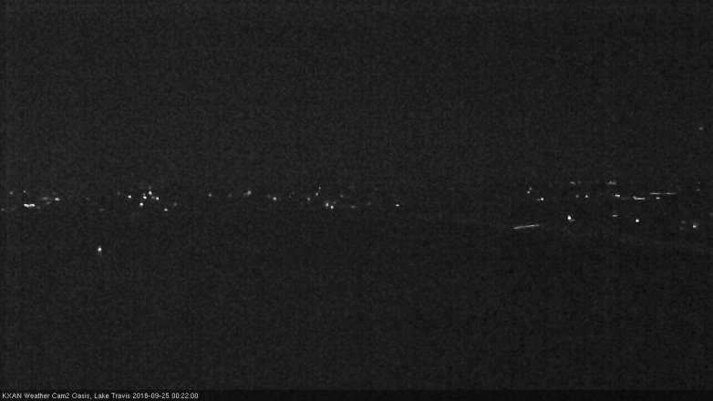 Lake Travis webcam, September 24, 2018 11:25 PM CT