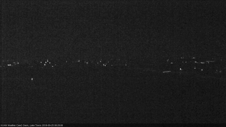 Lake Travis webcam, September 24, 2018 11:30 PM CT