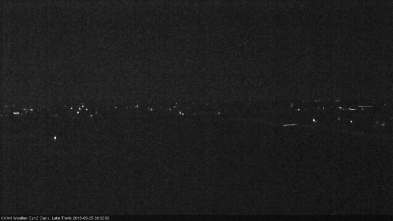 Lake Travis webcam, September 24, 2018 11:35 PM CT