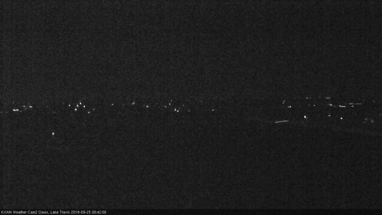 Lake Travis webcam, September 24, 2018 11:45 PM CT