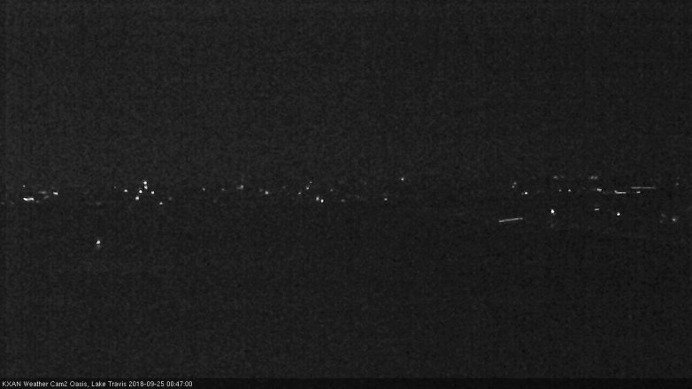 Lake Travis webcam, September 24, 2018 11:50 PM CT