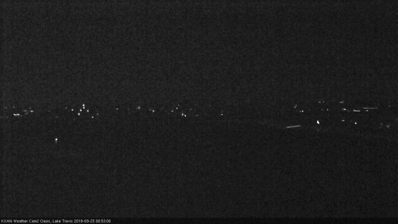 Lake Travis webcam, September 24, 2018 11:55 PM CT