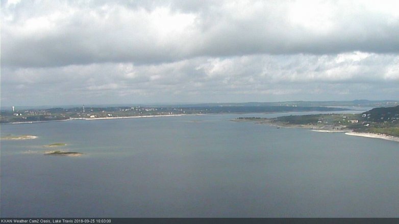 Lake Travis webcam, September 25, 2018 9:05 AM CT