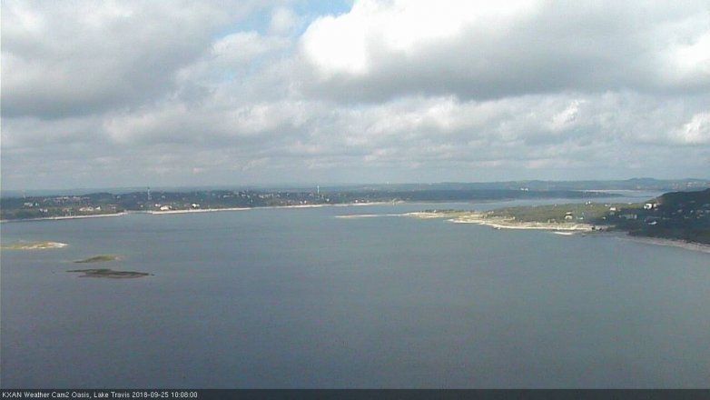 Lake Travis webcam, September 25, 2018 9:10 AM CT