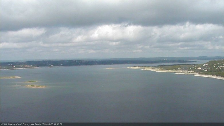 Lake Travis webcam, September 25, 2018 9:20 AM CT