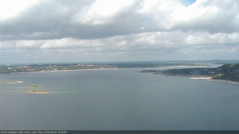 Lake Travis webcam, September 25, 2018 9:40 AM CT
