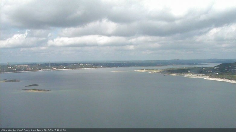 Lake Travis webcam, September 25, 2018 9:45 AM CT