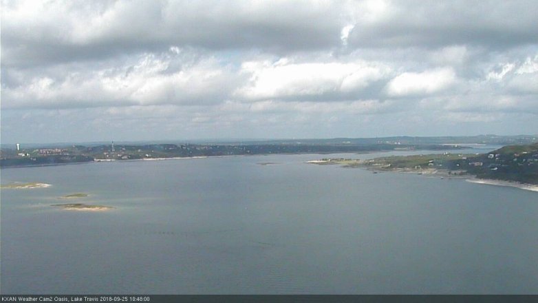 Lake Travis webcam, September 25, 2018 9:50 AM CT
