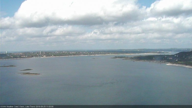 Lake Travis webcam, September 25, 2018 10:05 AM CT