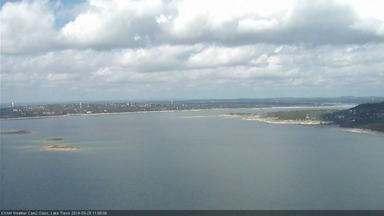 Lake Travis webcam, September 25, 2018 10:10 AM CT