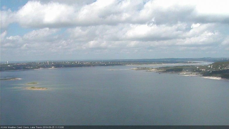 Lake Travis webcam, September 25, 2018 10:15 AM CT