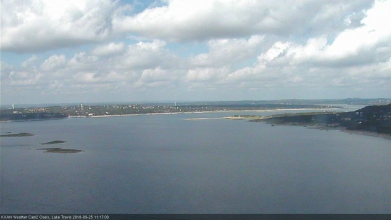 Lake Travis webcam, September 25, 2018 10:20 AM CT