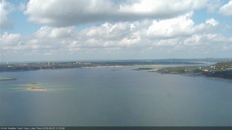 Lake Travis webcam, September 25, 2018 10:25 AM CT