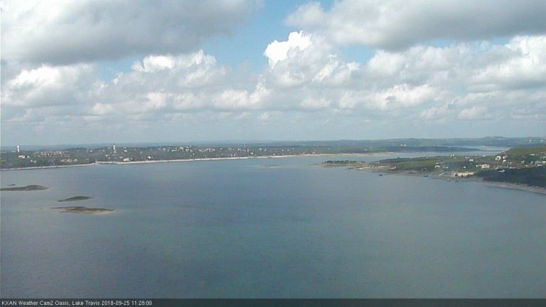 Lake Travis webcam, September 25, 2018 10:30 AM CT