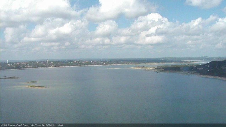 Lake Travis webcam, September 25, 2018 10:35 AM CT