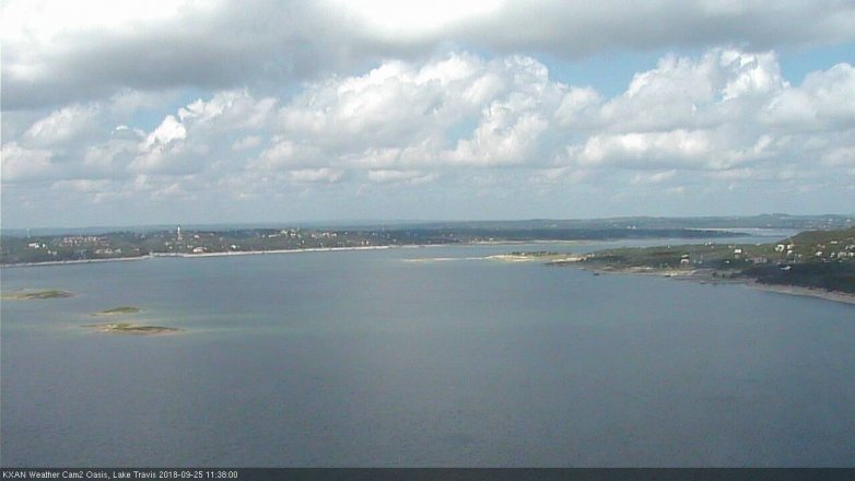 Lake Travis webcam, September 25, 2018 10:40 AM CT