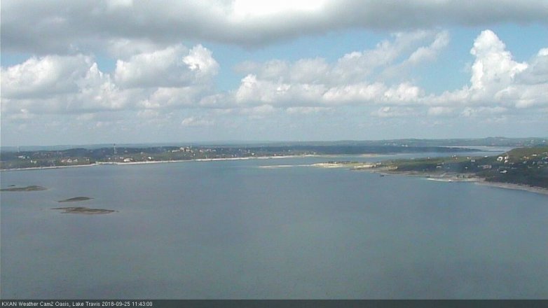 Lake Travis webcam, September 25, 2018 10:45 AM CT