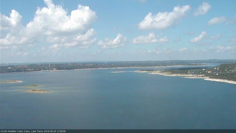 Lake Travis webcam, September 25, 2018 11:10 AM CT
