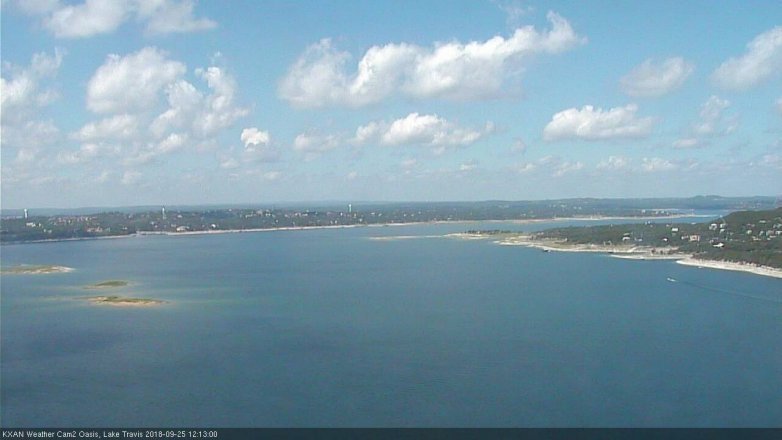 Lake Travis webcam, September 25, 2018 11:15 AM CT