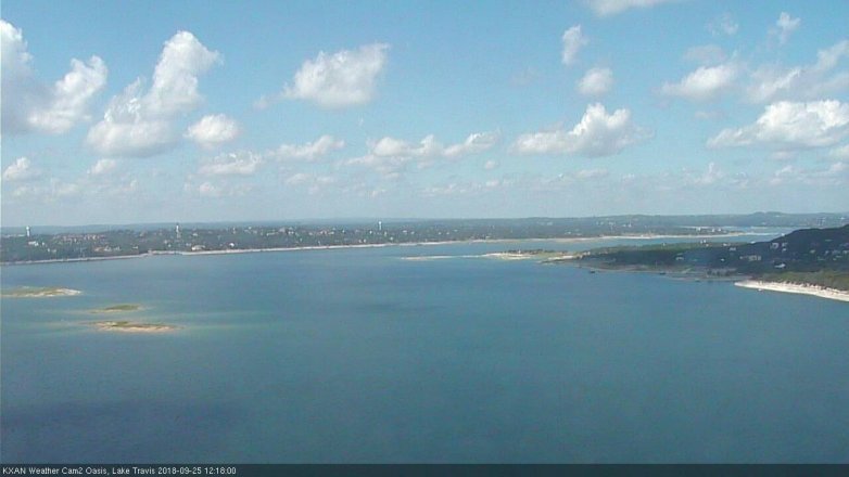 Lake Travis webcam, September 25, 2018 11:20 AM CT