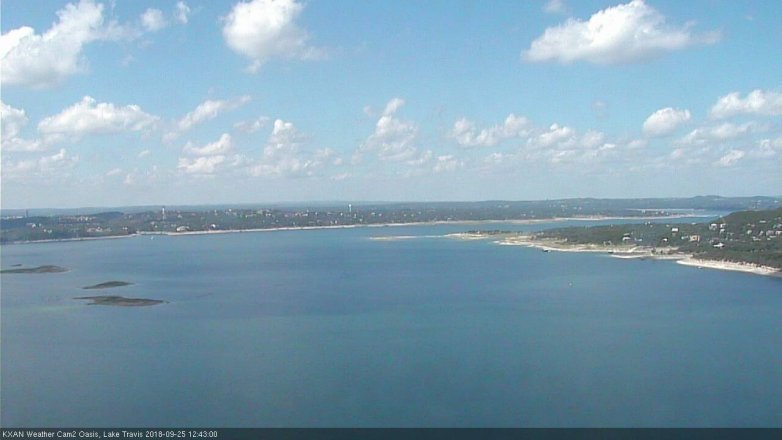 Lake Travis webcam, September 25, 2018 11:45 AM CT