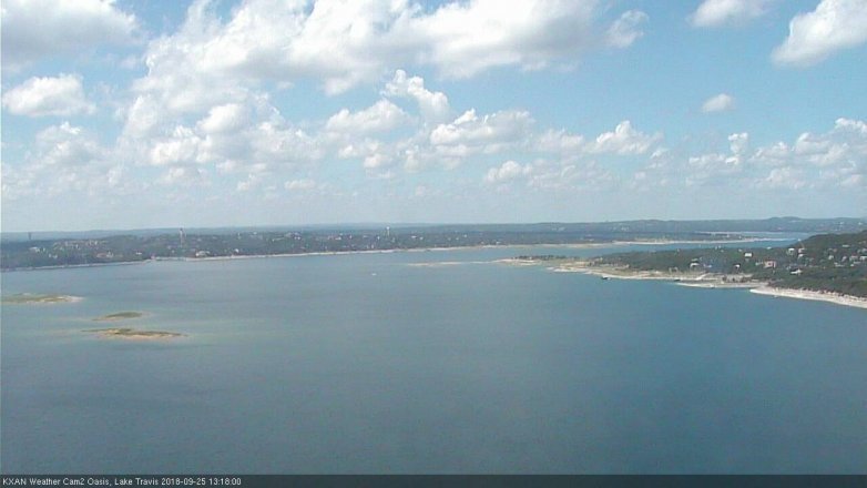 Lake Travis webcam, September 25, 2018 12:20 PM CT