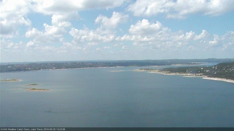Lake Travis webcam, September 25, 2018 12:25 PM CT